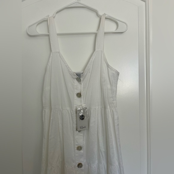 Rails Violet Midi White Dress Eco 100% Cotton size small NWT boho flowy - Picture 7 of 14